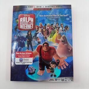 Disney Ralph Breaks The Internet Blu Ray DVD Digital Code Multi Screen Edition